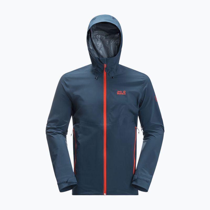 Jack Wolfskin jachetă de ploaie pentru bărbați Highest Peak 2.5L albastru marin 1114961_1383 8