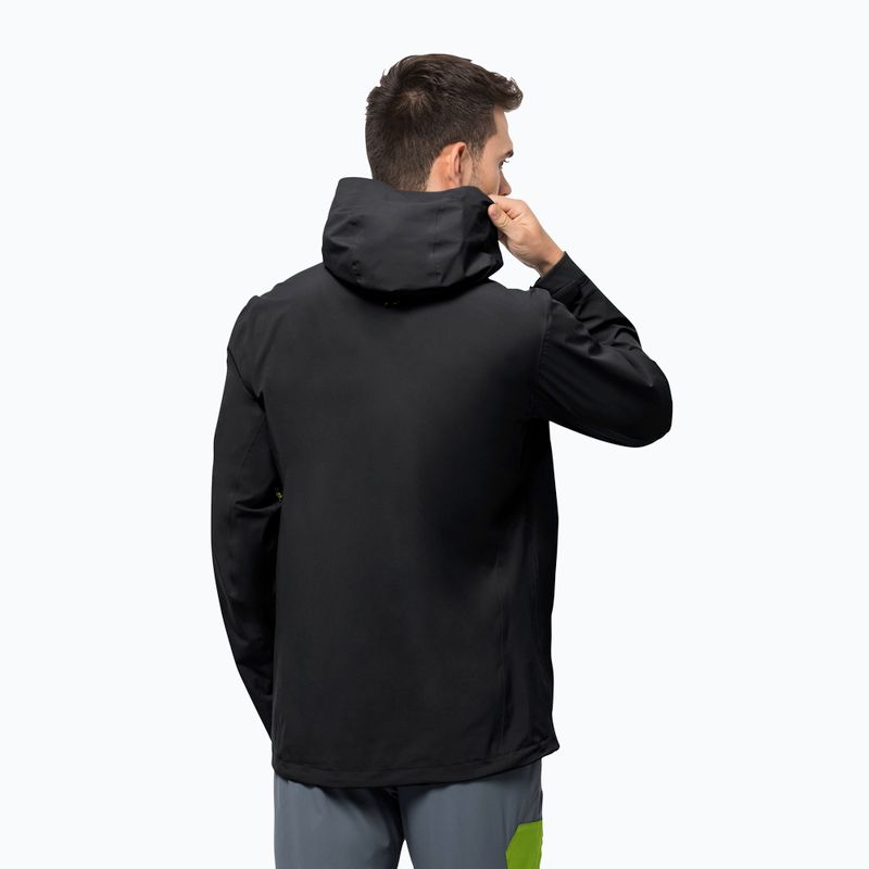 Jack Wolfskin jachetă de ploaie pentru bărbați Highest Peak 2.5L negru 1114961_6000_004 2