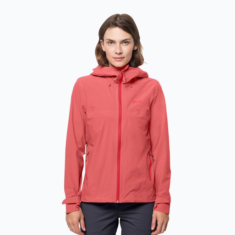 Jack Wolfskin jachetă hardshell pentru femei Highest Peak 2.5L portocaliu 1115111_2072