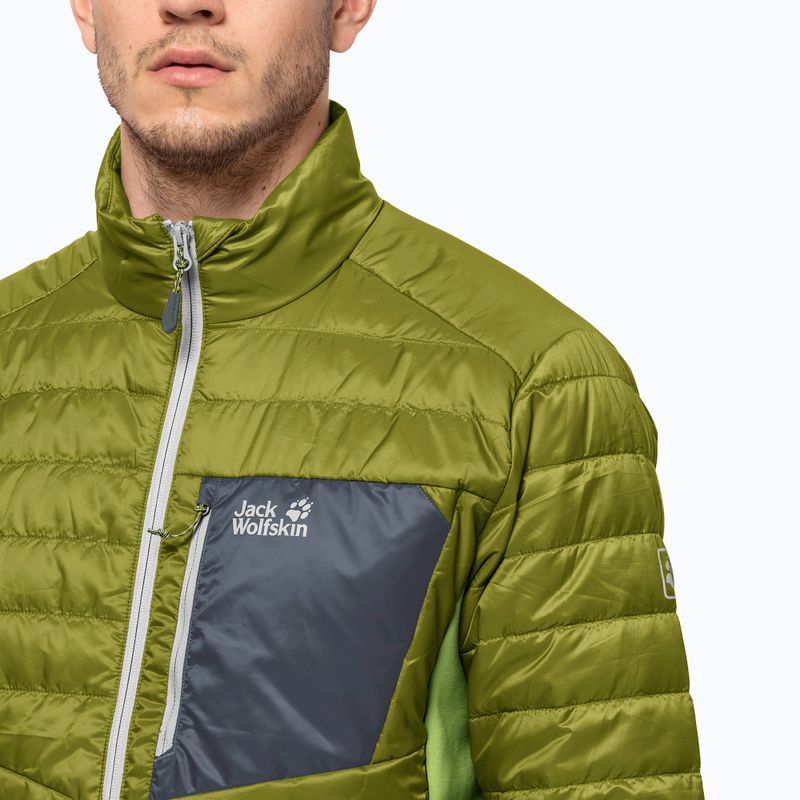 Geacă cu puf pentru bărbați Jack Wolfskin Routeburn verde 1205415_4131 3