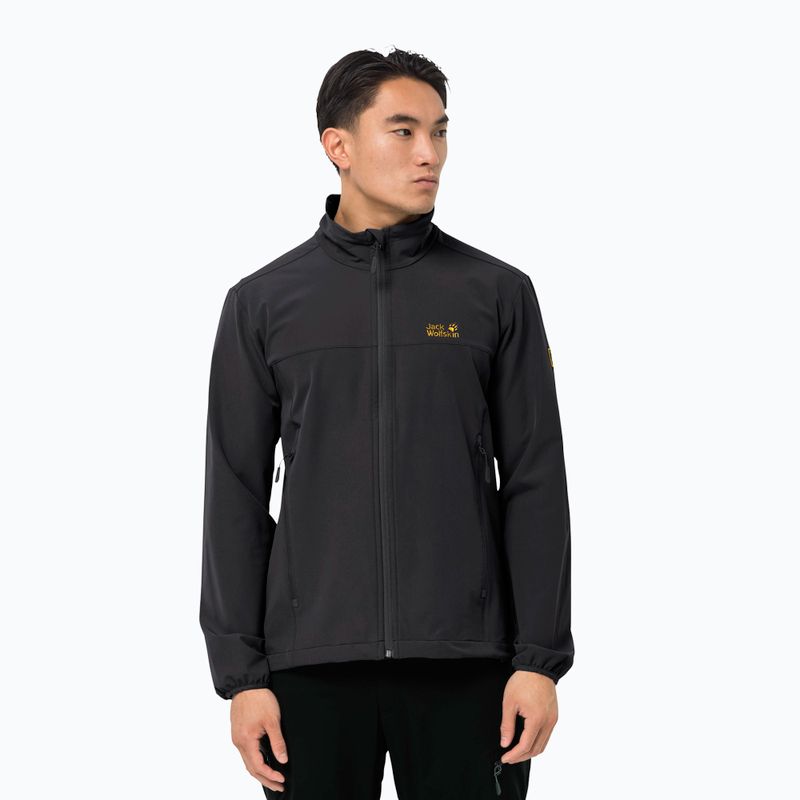 Jack Wolfskin Crestview jachetă softshell pentru bărbați negru 1305471_6000_002