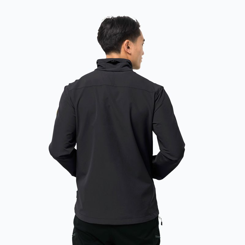 Jack Wolfskin Crestview jachetă softshell pentru bărbați negru 1305471_6000_002 2