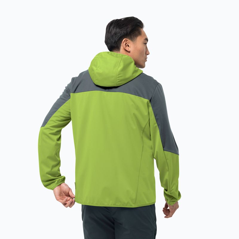Jack Wolfskin Go Hike jachetă softshell pentru bărbați verde 1306921_4073_002 2