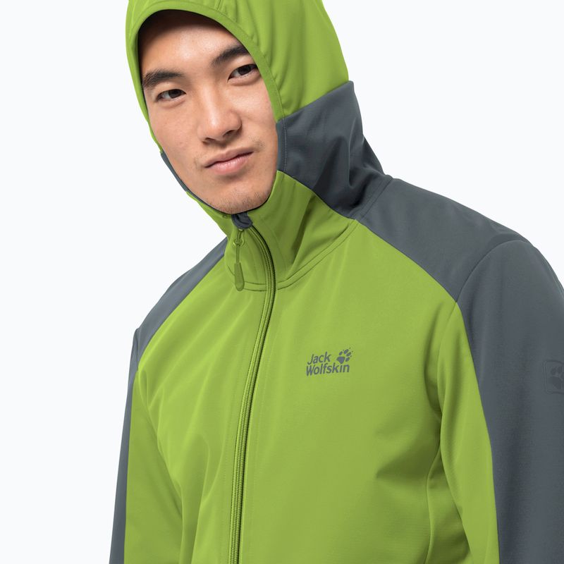 Jack Wolfskin Go Hike jachetă softshell pentru bărbați verde 1306921_4073_002 3