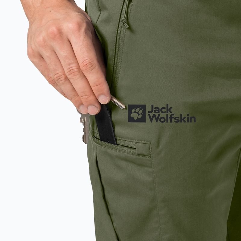 Pantaloni softshellowe pentru bărbați Jack Wolfskin Activate Tour verzi 1507451 3