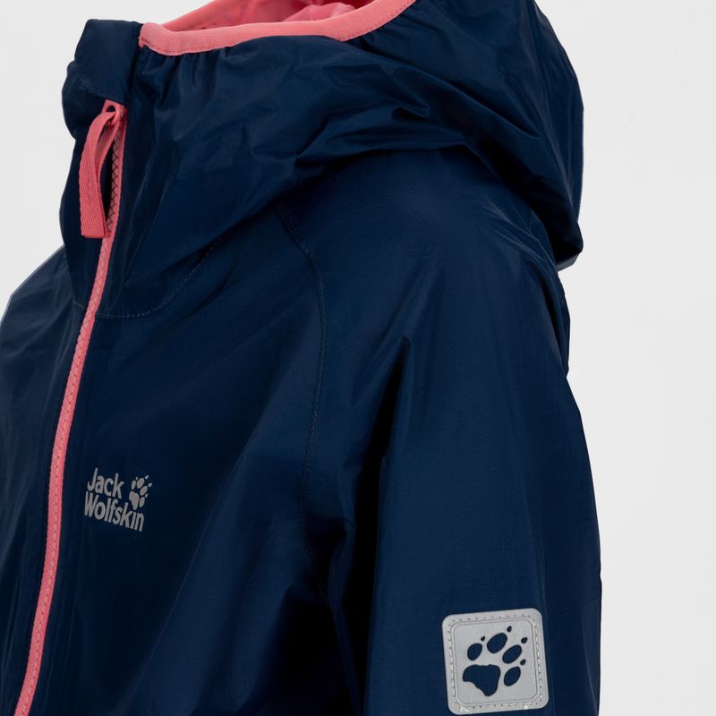 Jack Wolfskin Rainy Days jachetă de ploaie pentru copii albastru marin 1604815_1024 4