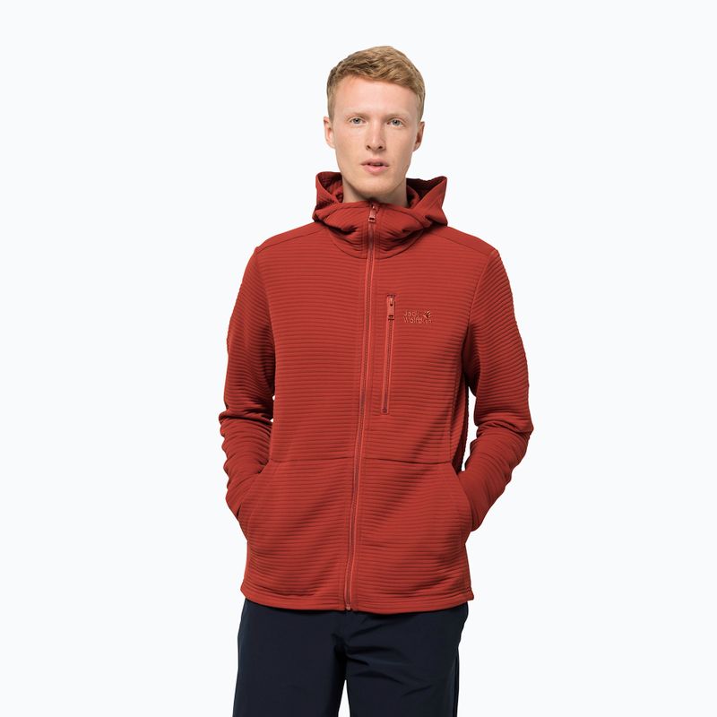 Jack Wolfskin bărbați Modesto fleece sweatshirt roșu 1706492_3740