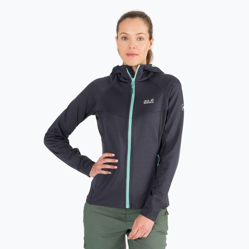 Pulover pentru femei Jack Wolfskin Hydro Grid gri 1709911_1389