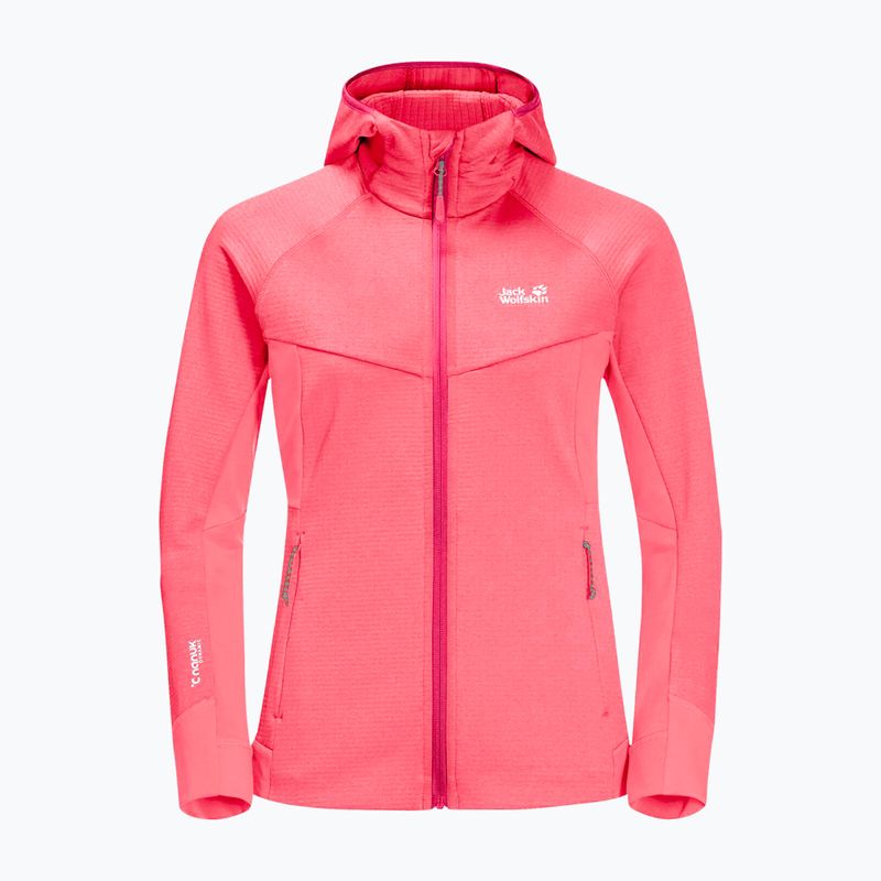 Jack Wolfskin Hydro Grid hanorac fleece pentru femei portocaliu 1709911_2072 9