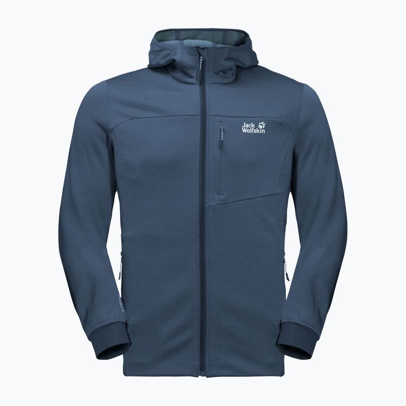 Jack Wolfskin bărbați Hydro Grid fleece sweatshirt albastru marin 1710001_1383 6