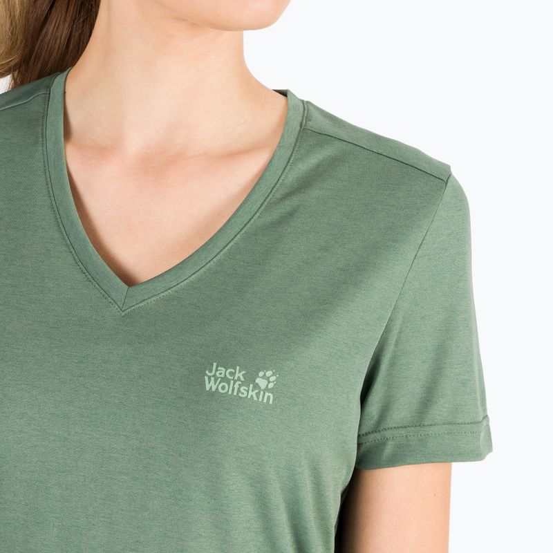 Jack Wolfskin tricou de drumeție pentru femei Crosstrail T verde 1801692_4311 4