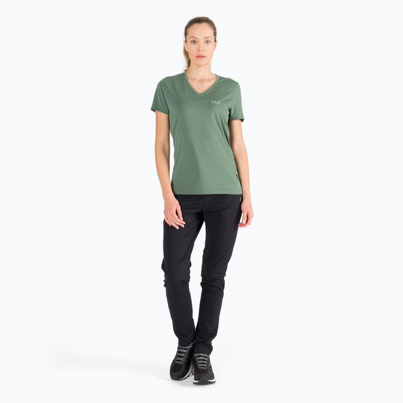 Jack Wolfskin tricou de drumeție pentru femei Crosstrail T verde 1801692_4311 6