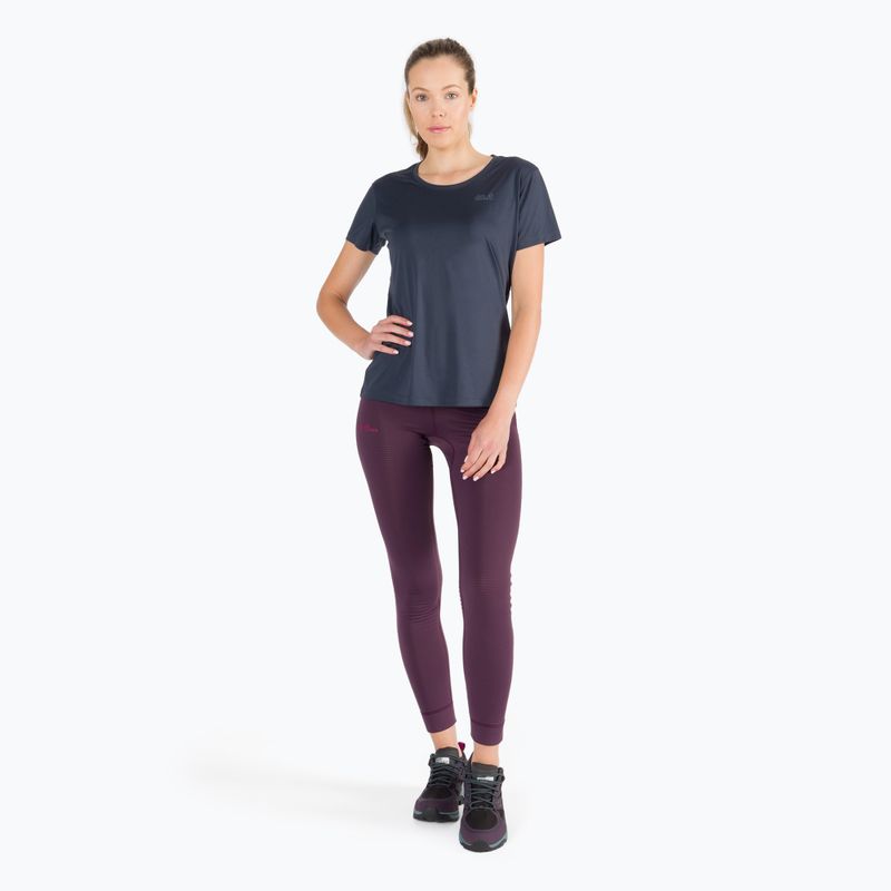 Jack Wolfskin tricou de drumeție pentru femei Tech gri închis 1807121_1389_001 5