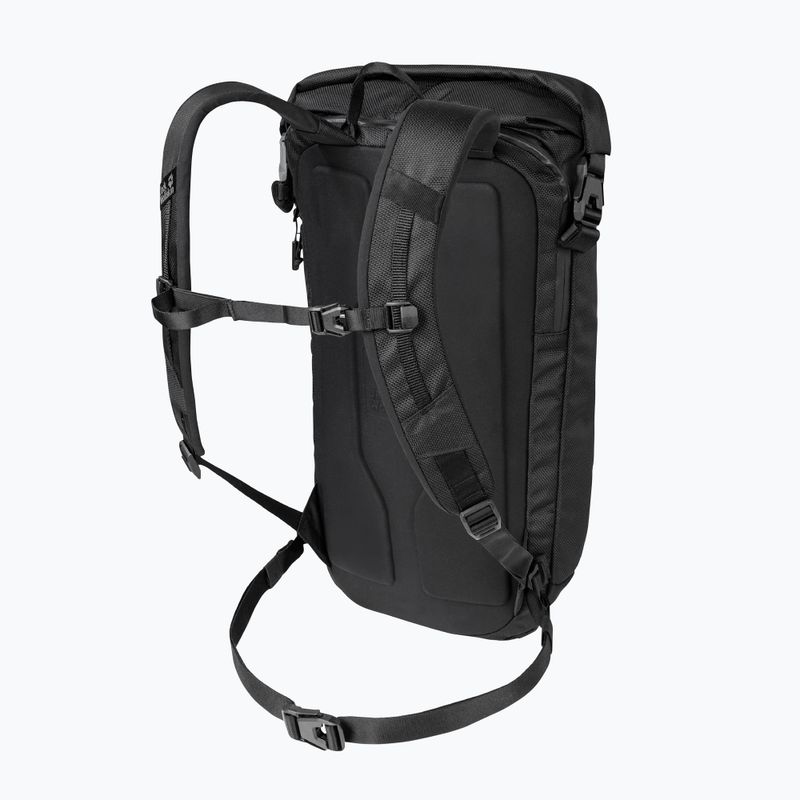 Rucsac de oraș Jack Wolfskin Helsinki Rolltop 18 l ultra black 2