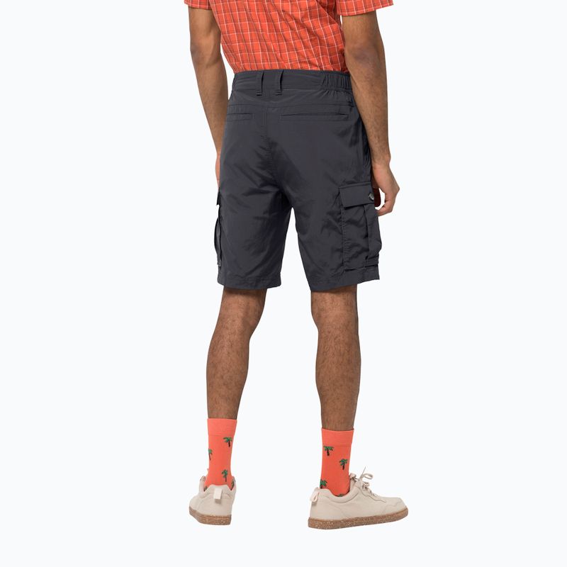Pantaloni scurți de drumeție pentru bărbați Jack Wolfskin Canyon Cargo gri 1504201_6168_046 2