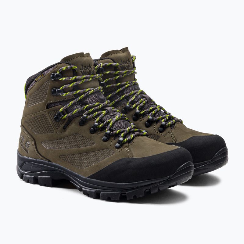 Jack Wolfskin cizme de trekking pentru bărbați Rebellion Texapore Mid maro 4051171 5