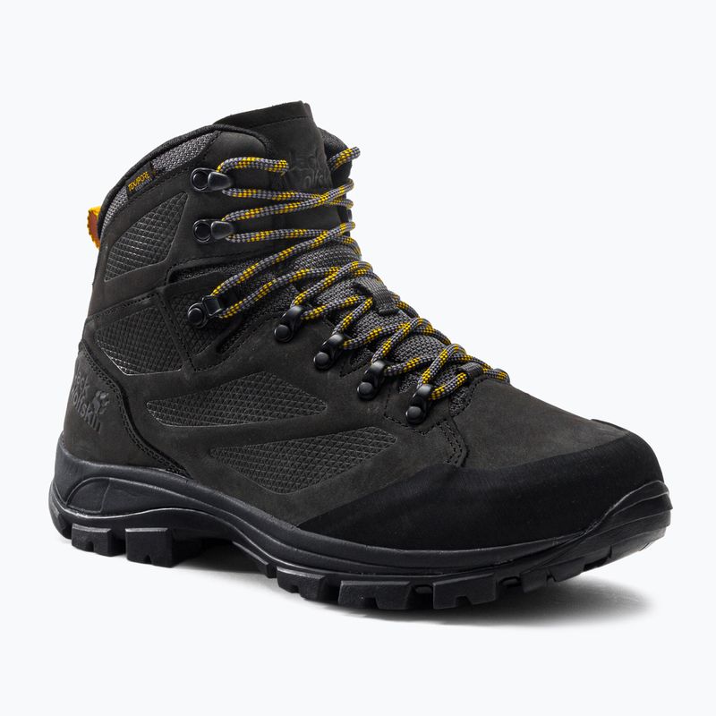 Jack Wolfskin cizme de trekking pentru bărbați Rebellion Texapore Mid negru 4051171