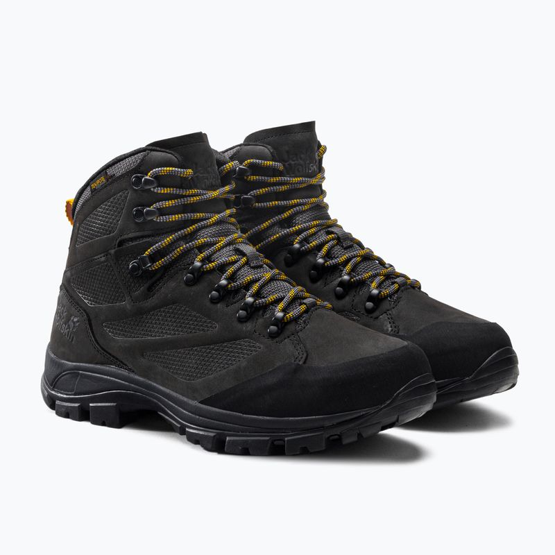 Jack Wolfskin cizme de trekking pentru bărbați Rebellion Texapore Mid negru 4051171 5