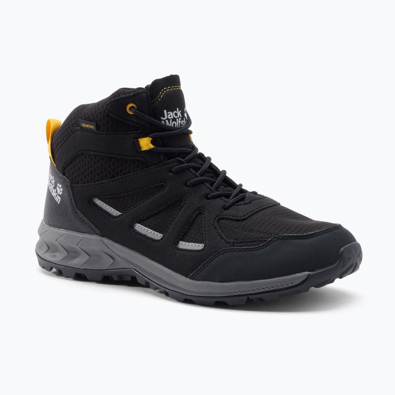 Jack Wolfskin cizme de trekking pentru bărbați Woodland 2 Texapore Mid negru 4051261_6055
