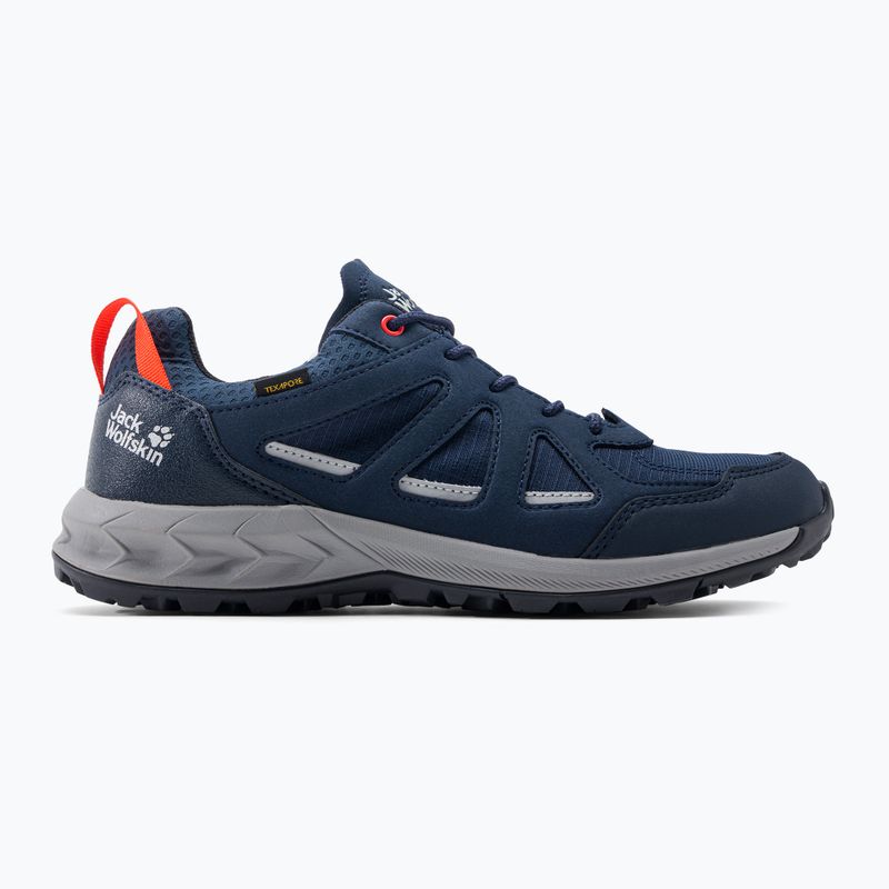 Cizme de trekking pentru bărbați Jack Wolfskin Woodland 2 Texapore Low albastru marin 4051271_1178 2