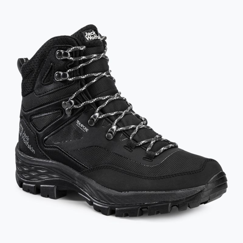 Jack Wolfskin bărbați Jack Wolfskin Rebellion Guide Texapore Mid cizme de trekking negru 4053791