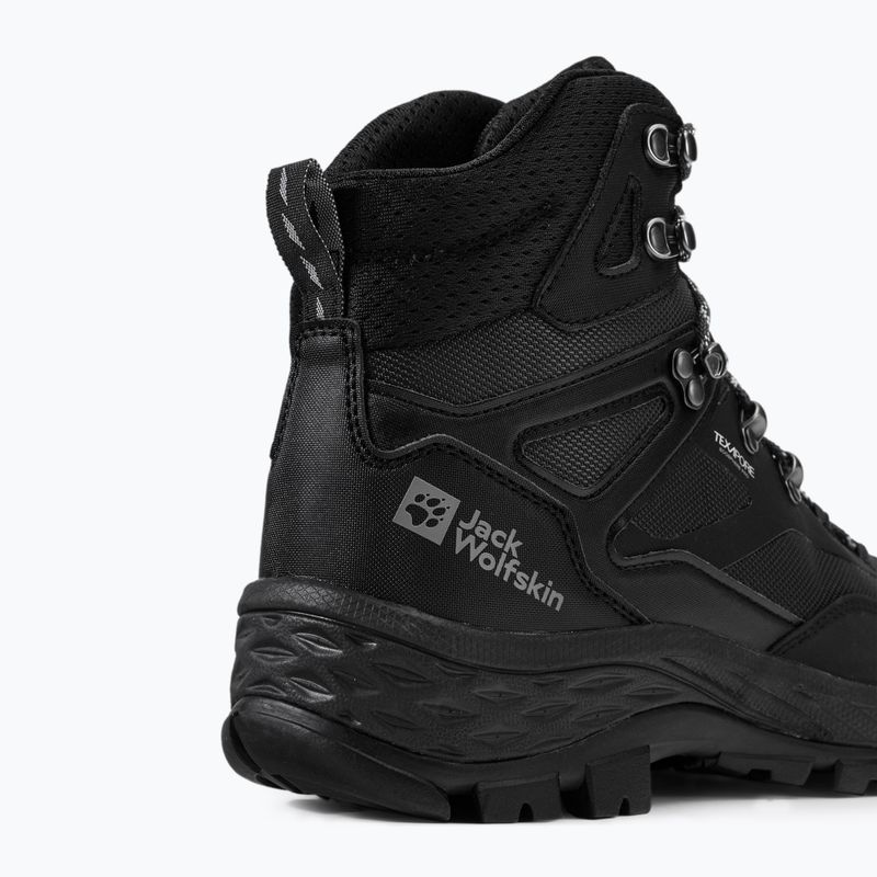 Jack Wolfskin bărbați Jack Wolfskin Rebellion Guide Texapore Mid cizme de trekking negru 4053791 8