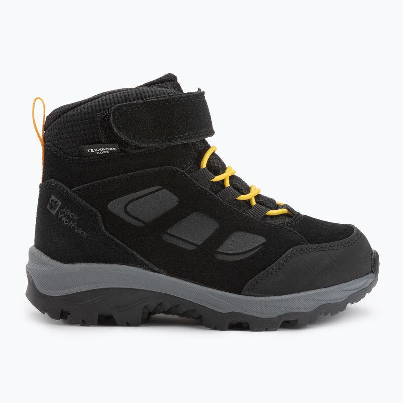 Jack Wolfskin Vojo Lt Texapore Mid cizme de trekking pentru copii negru 4054021 2