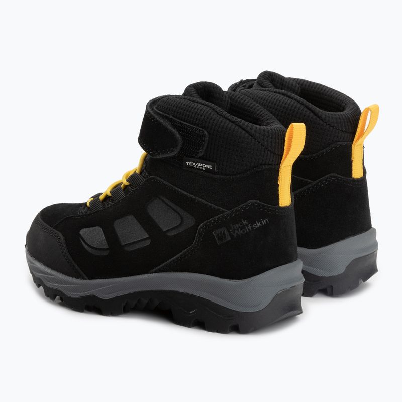 Jack Wolfskin Vojo Lt Texapore Mid cizme de trekking pentru copii negru 4054021 3