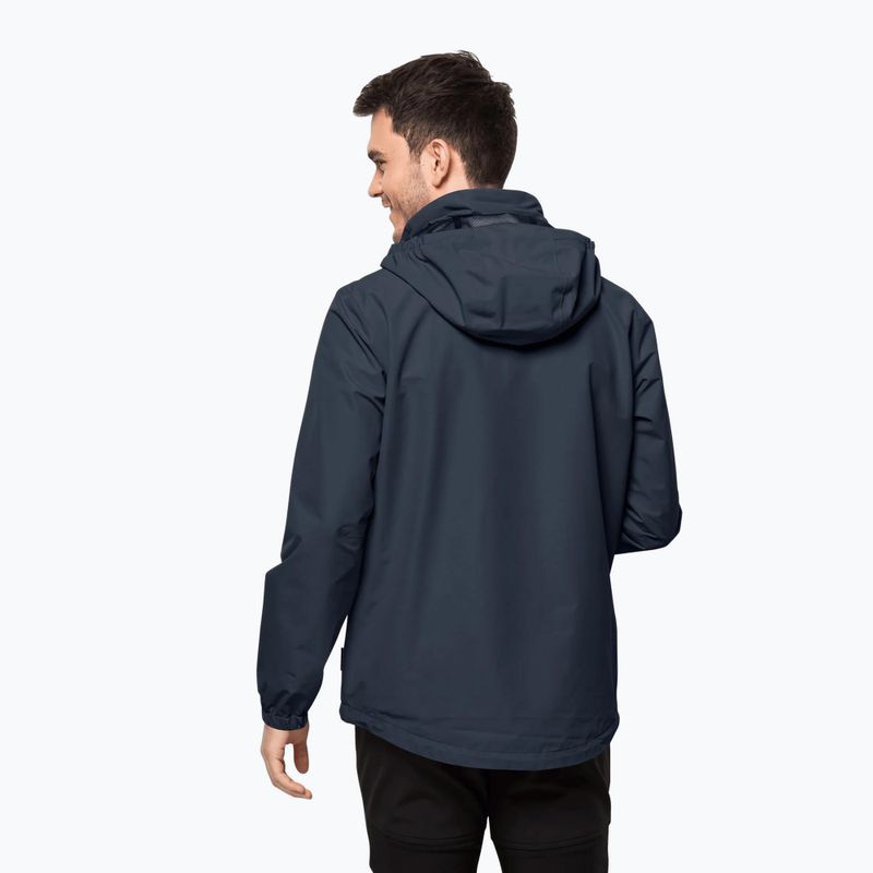 Jack Wolfskin jachetă de ploaie pentru bărbați Stormy Point 2L albastru marin 1111142_1010 2