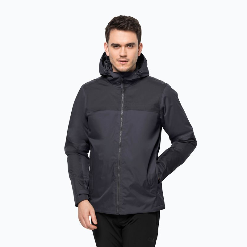 Jack Wolfskin jachetă de bărbați Jasper Ins în jos gri 1114321_6230
