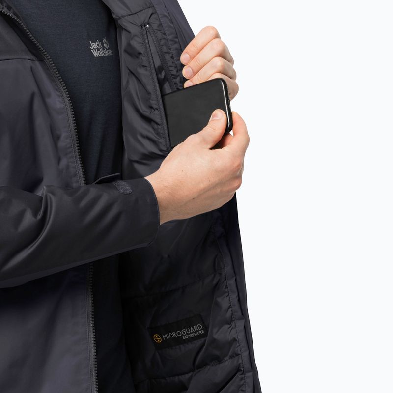 Jack Wolfskin jachetă de bărbați Jasper Ins în jos gri 1114321_6230 4