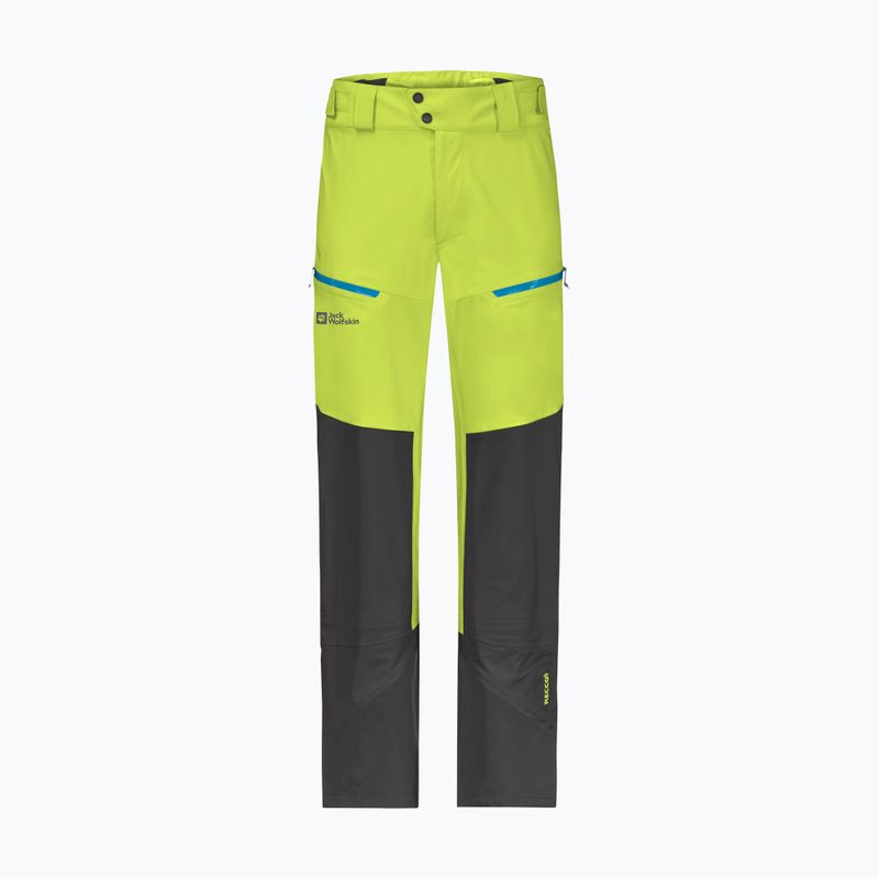 Pantaloni de schi Alpspitze 3L pentru bărbați Jack Wolfskin verde/negru 1115191 7