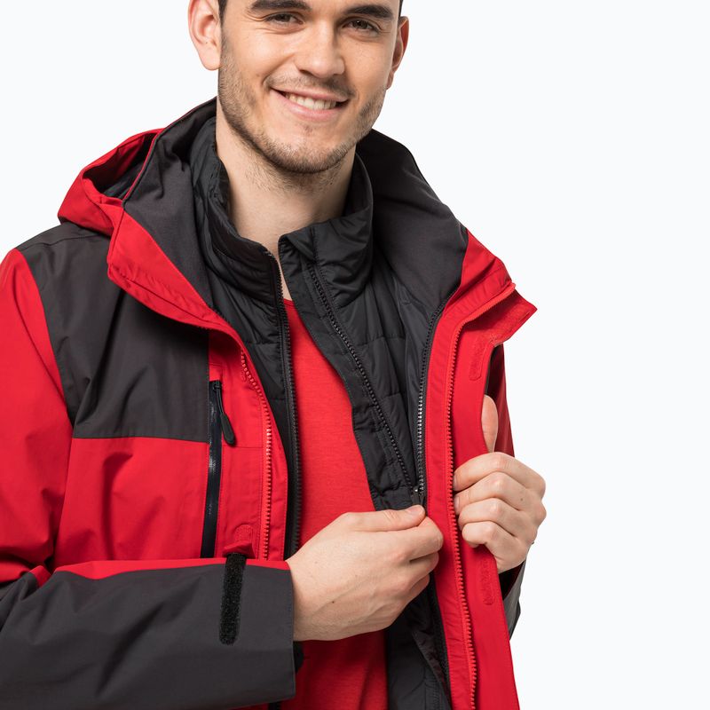 Geacă 3în1 pentru bărbat Jack Wolfskin Jasper roșie 1115261_226_2 8