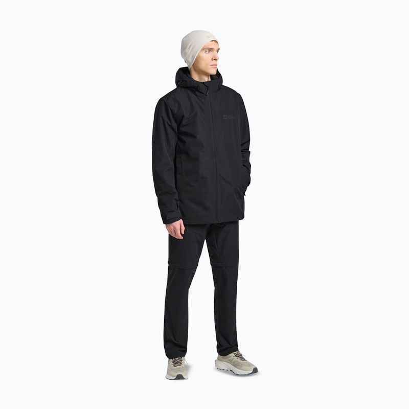 Geacă 3în1 pentru bărbați Jack Wolfskin Taubenberg 3In1 black 2