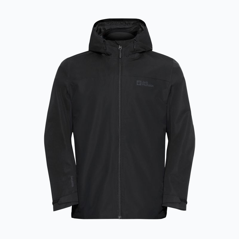 Geacă 3în1 pentru bărbați Jack Wolfskin Taubenberg 3In1 black 10