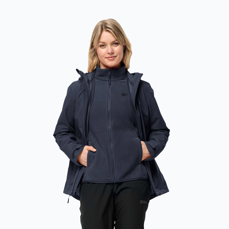 Jachetă 3w1 pentru femei Jack Wolfskin Moonrise 3In1 night blue 3