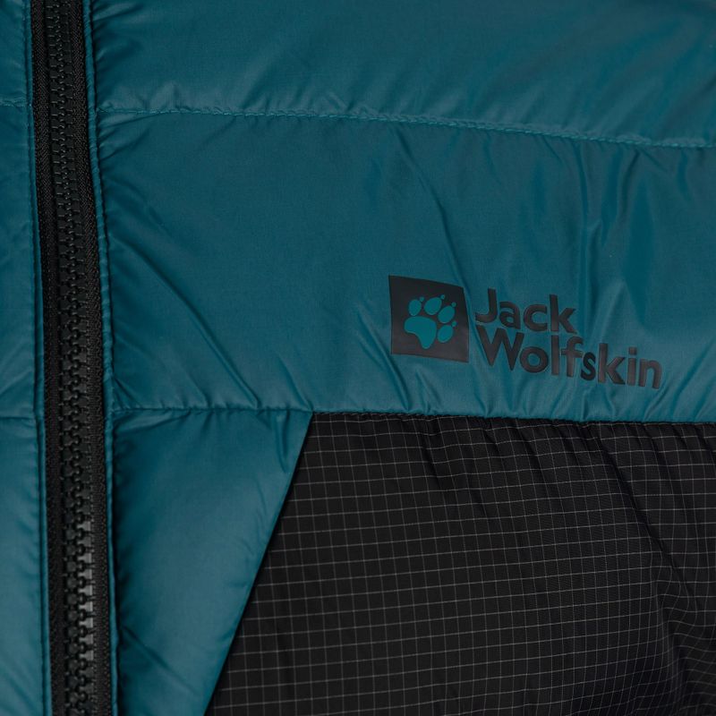 Jack Wolfskin jachetă de puf pentru bărbați Dna Tundra Down Hoody negru-albastru 1206612_4133_006 3
