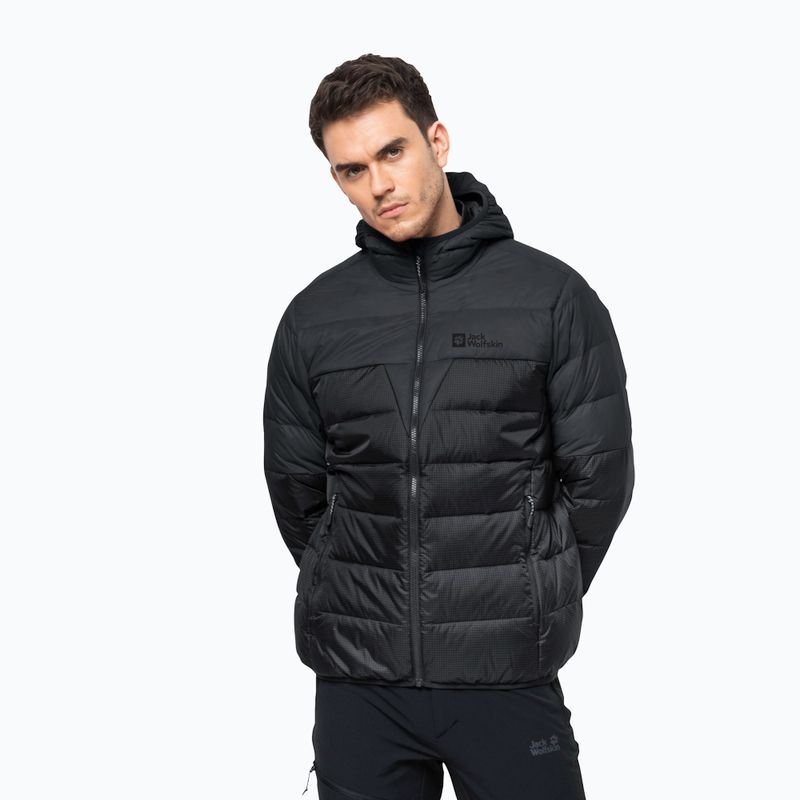 Jack Wolfskin jachetă de bărbați Dna Tundra Down Hoody negru 1206612_6350_006