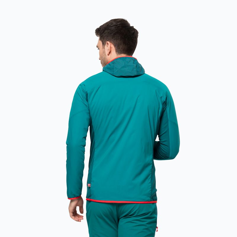 Jack Wolfskin jachetă de schi pentru bărbați Alpspitze Ins Hoody verde 1206781_1124 2