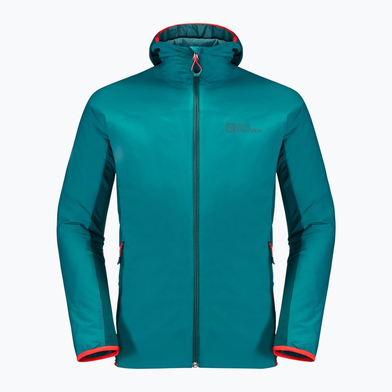 Jack Wolfskin jachetă de schi pentru bărbați Alpspitze Ins Hoody verde 1206781_1124 4