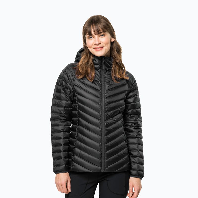 Jack Wolfskin jacheta de femei Passamani Down Hoody negru