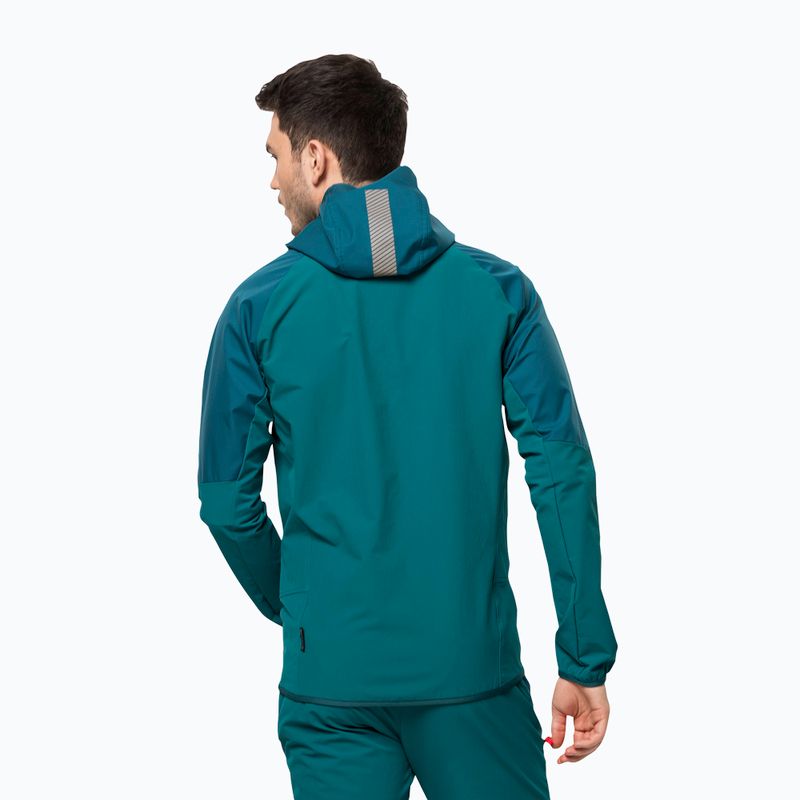 Jack Wolfskin Alpspitze Hoody jachetă de schi pentru bărbați Jack Wolfskin Alpspitze Hoody verde 1307371_4133 2