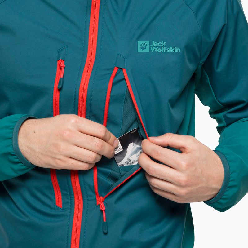 Jack Wolfskin Alpspitze Hoody jachetă de schi pentru bărbați Jack Wolfskin Alpspitze Hoody verde 1307371_4133 4