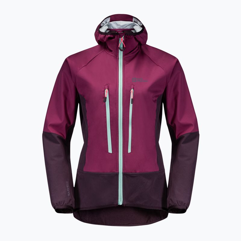 Jack Wolfskin Alpspitze Hoody jachetă de schi pentru femei mov 1307391_1014 9