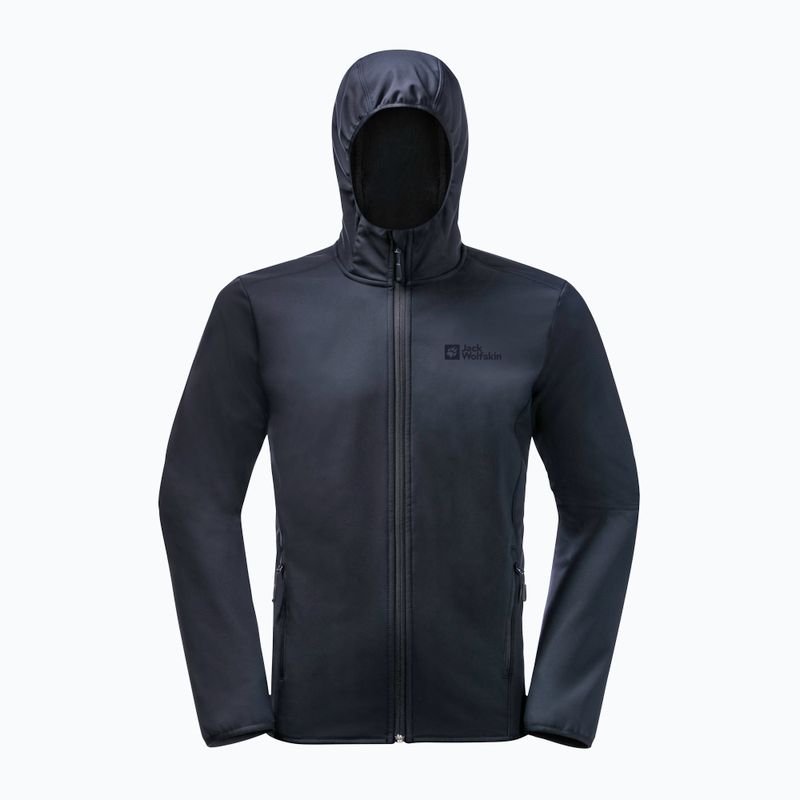 Jack Wolfskin jachetă softshell pentru bărbați Bornberg Hoody albastru marin 1307471_1010 7