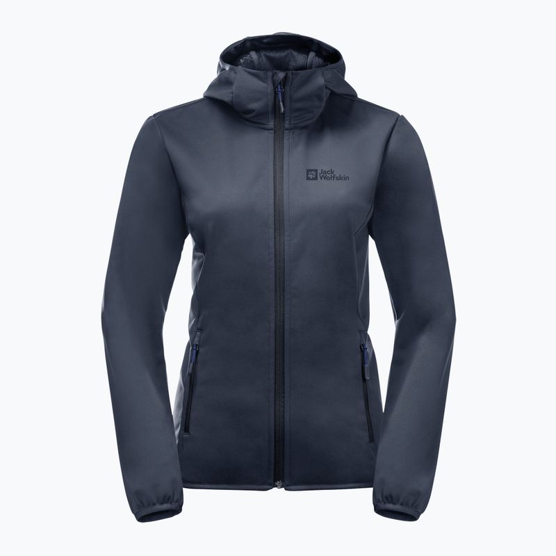 Jack Wolfskin jachetă softshell pentru femei Windhain Hoody albastru marin 1307481_1010 9