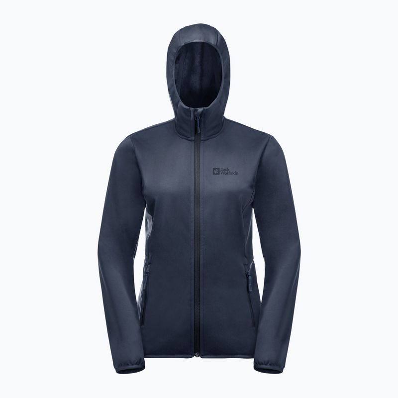 Jack Wolfskin jachetă softshell pentru femei Windhain Hoody albastru marin 1307481_1010 10