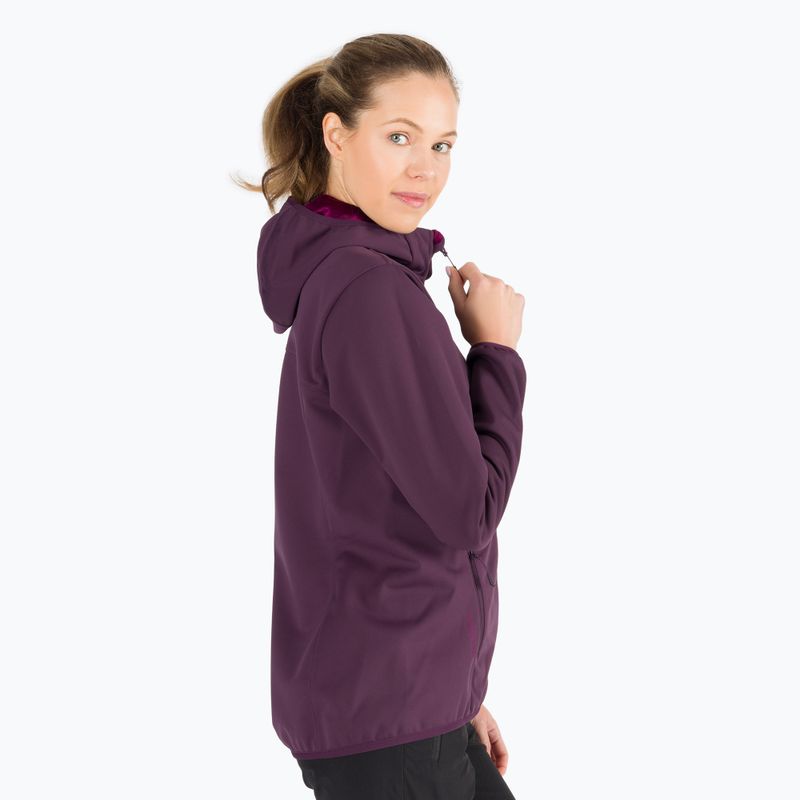 Jack Wolfskin jachetă softshell pentru femei Windhain Hoody mov 1307481 3