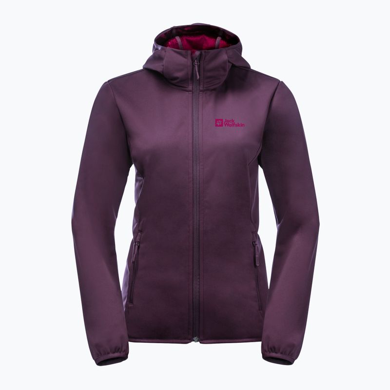 Jack Wolfskin jachetă softshell pentru femei Windhain Hoody mov 1307481 10