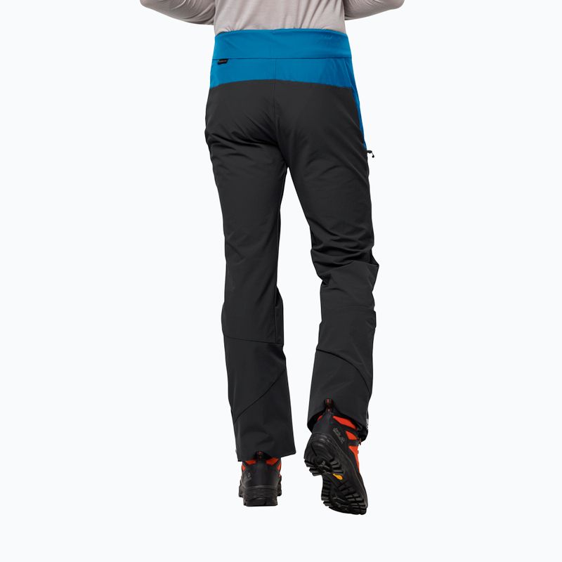 Pantaloni de schi Alpspitze albastru-negru pentru bărbați Jack Wolfskin 1507511 2